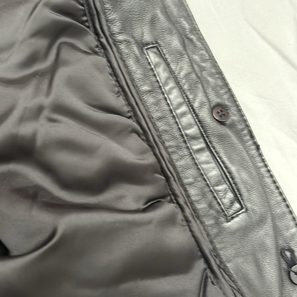 Danier leather women’s small blazer coat jacket removable lining - Picture 3 of 6